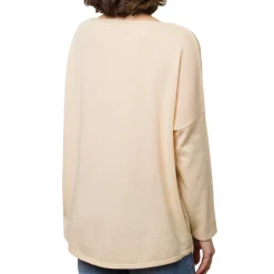Maglioncino girocollo da donna beige Swish Jeans