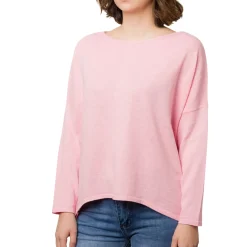 Maglioncino girocollo da donna rosa Swish Jeans