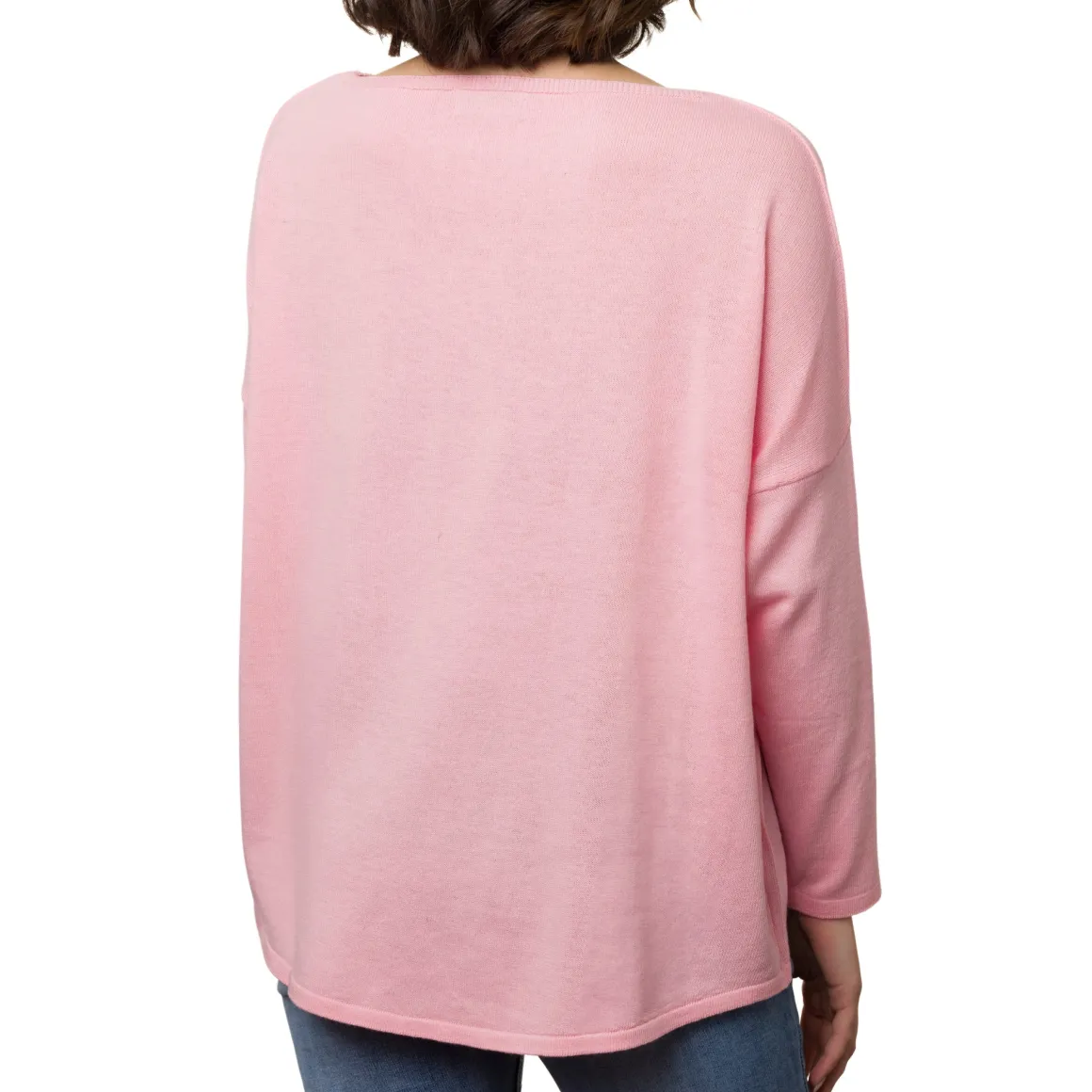 Maglioncino girocollo da donna rosa Swish Jeans