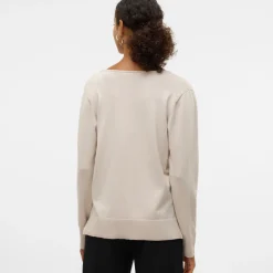 Maglioncino leggero beige da Donna mezza stagione Vero Moda