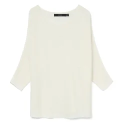 Maglioncino leggero bianco da Donna con trama a costine Vero Moda