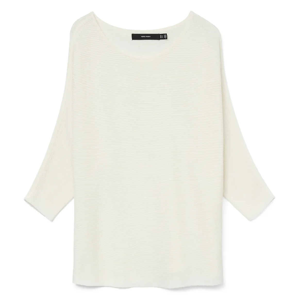 Maglioncino leggero bianco da Donna con trama a costine Vero Moda
