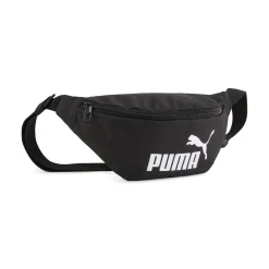 Marsupio sportivo nero con tasche e logo Puma Phase