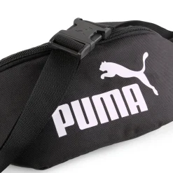 Marsupio sportivo nero con tasche e logo Puma Phase