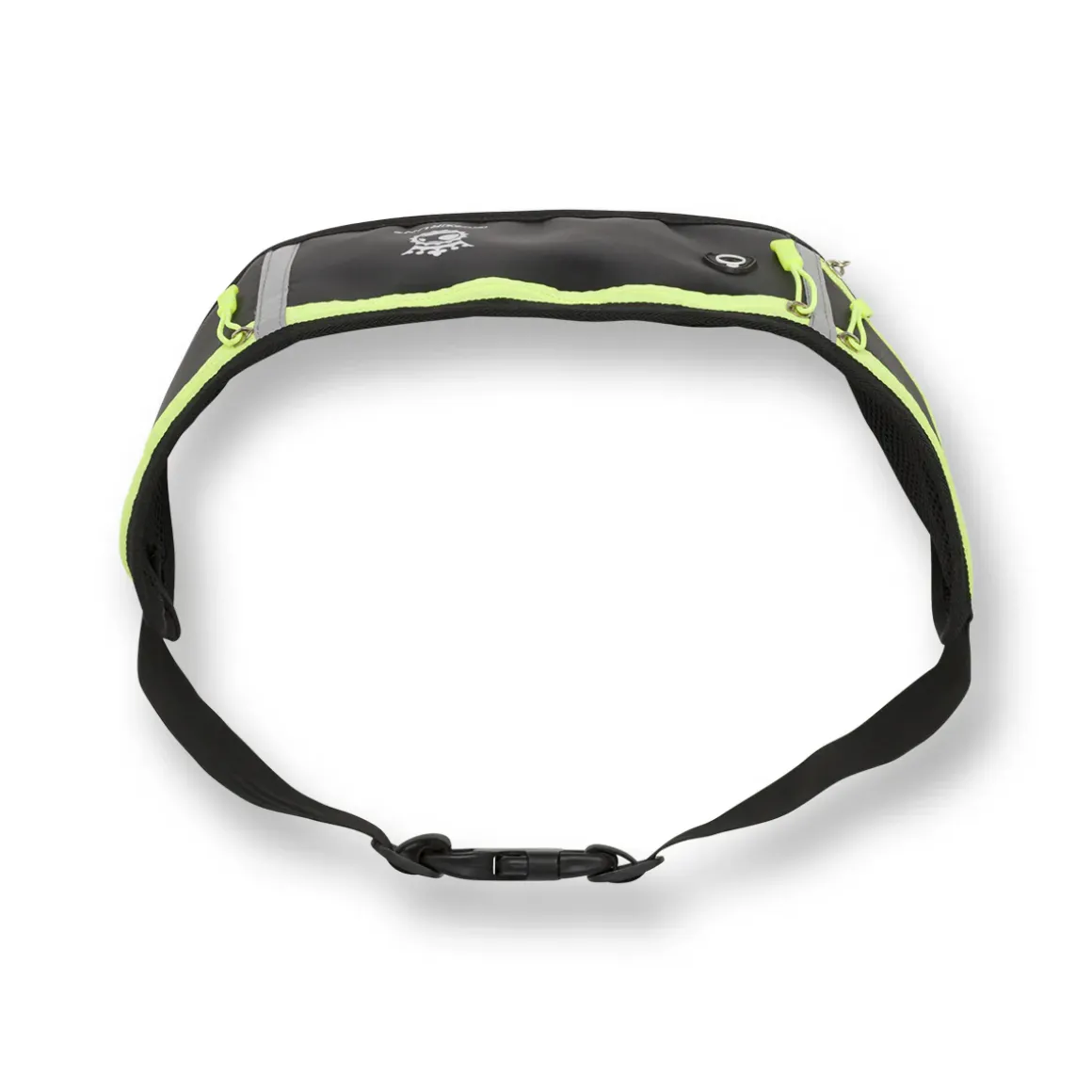 Marsupio sportivo unisex nero con dettagli giallo fluo GymRun