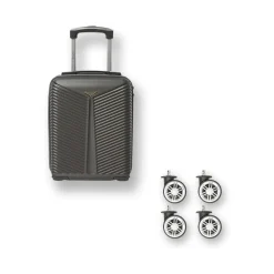 Mini Trolley sotto sedile per voli low cost grigio in ABS Romeo Gigli