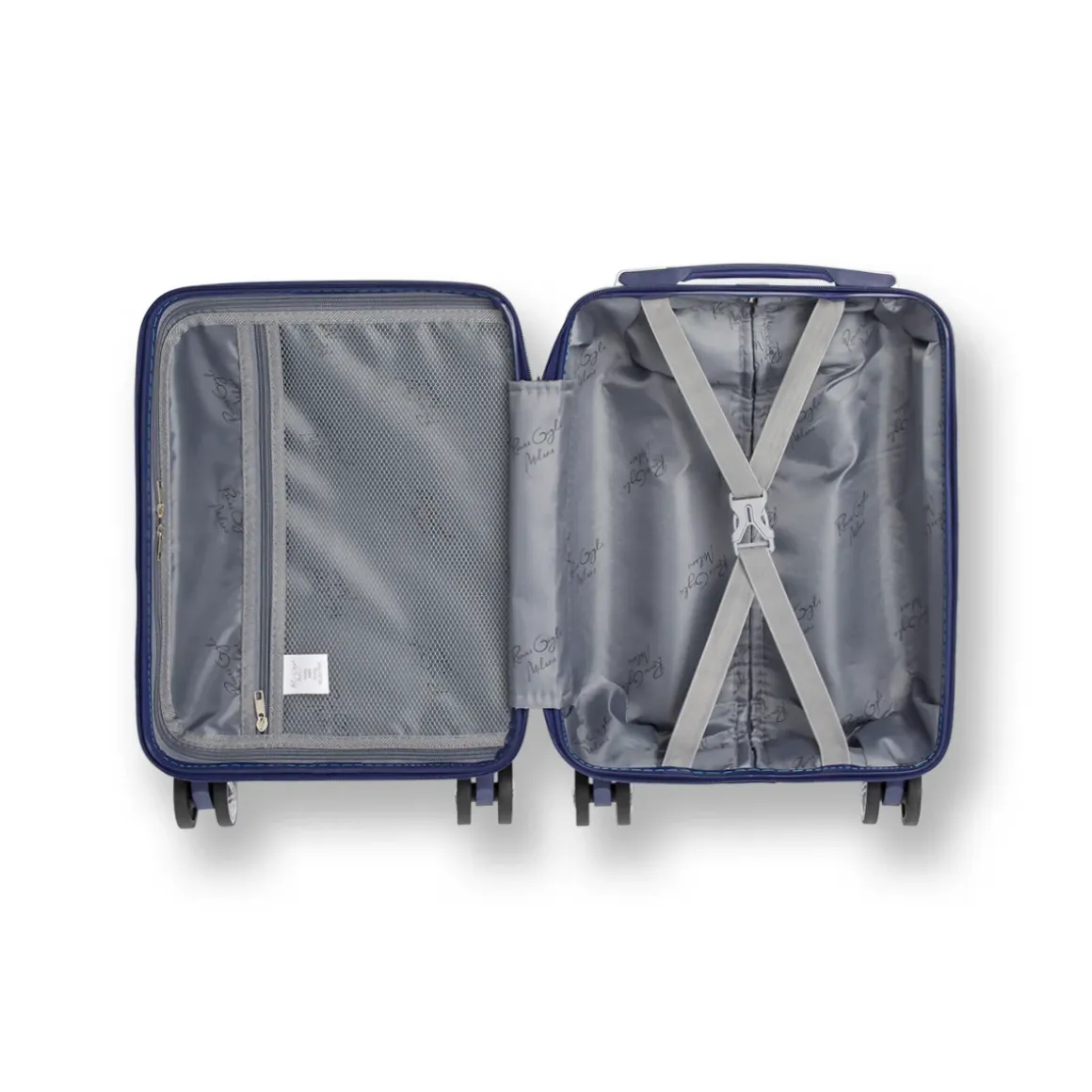 Mini valigia sotto sedile per voli low cost blu in ABS Romeo Gigli