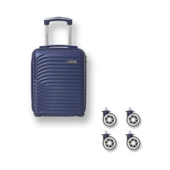 Mini valigia sotto sedile per voli low cost blu in ABS Romeo Gigli