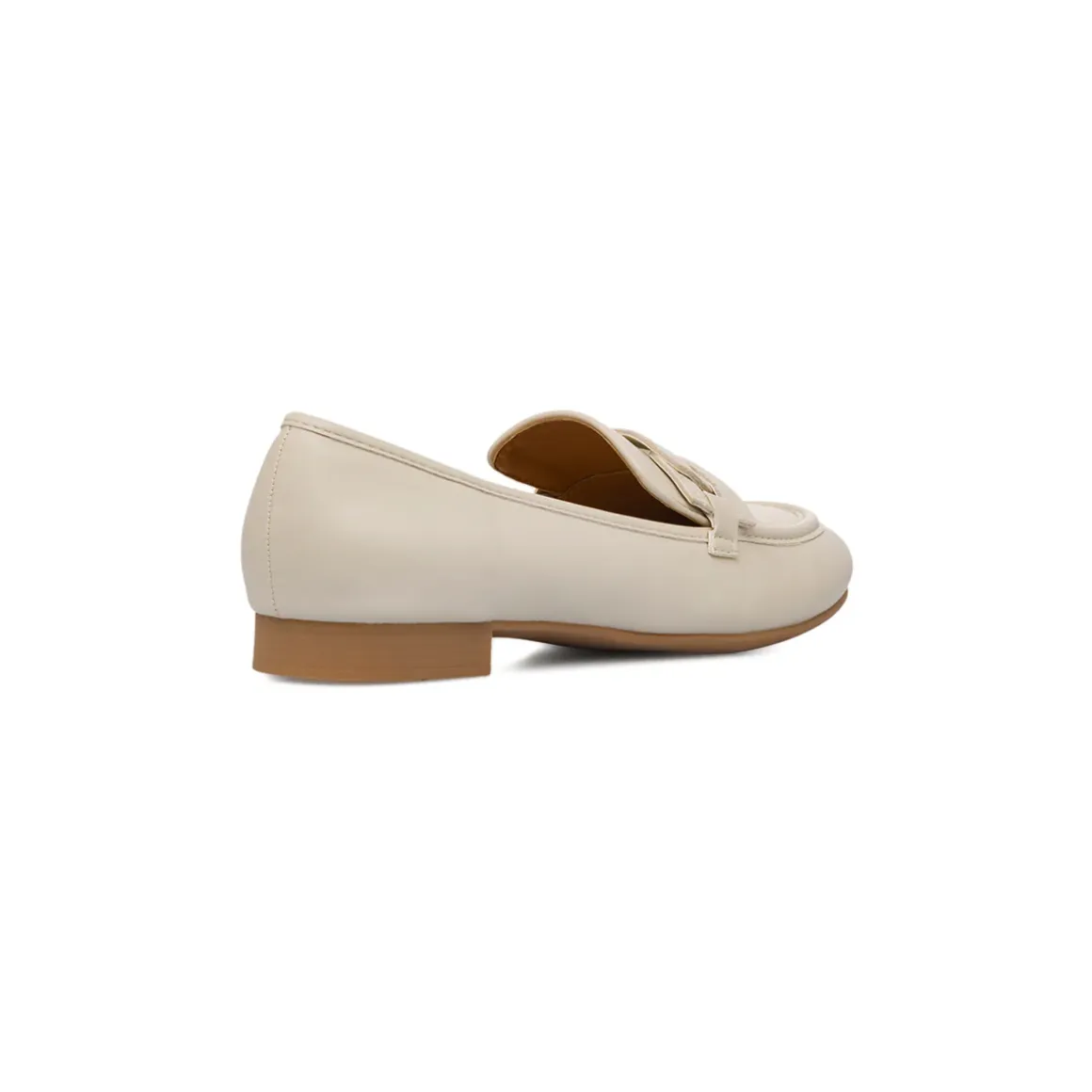 Mocassini bianco off-white da donna comodi e flessibili con morsetto P Smart