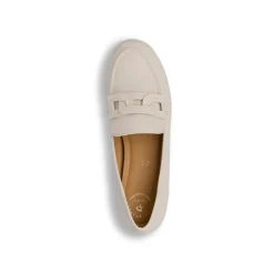 Mocassini bianco off-white da donna comodi e flessibili con morsetto P Smart