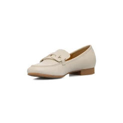Mocassini bianco off-white da donna comodi e flessibili con morsetto P Smart