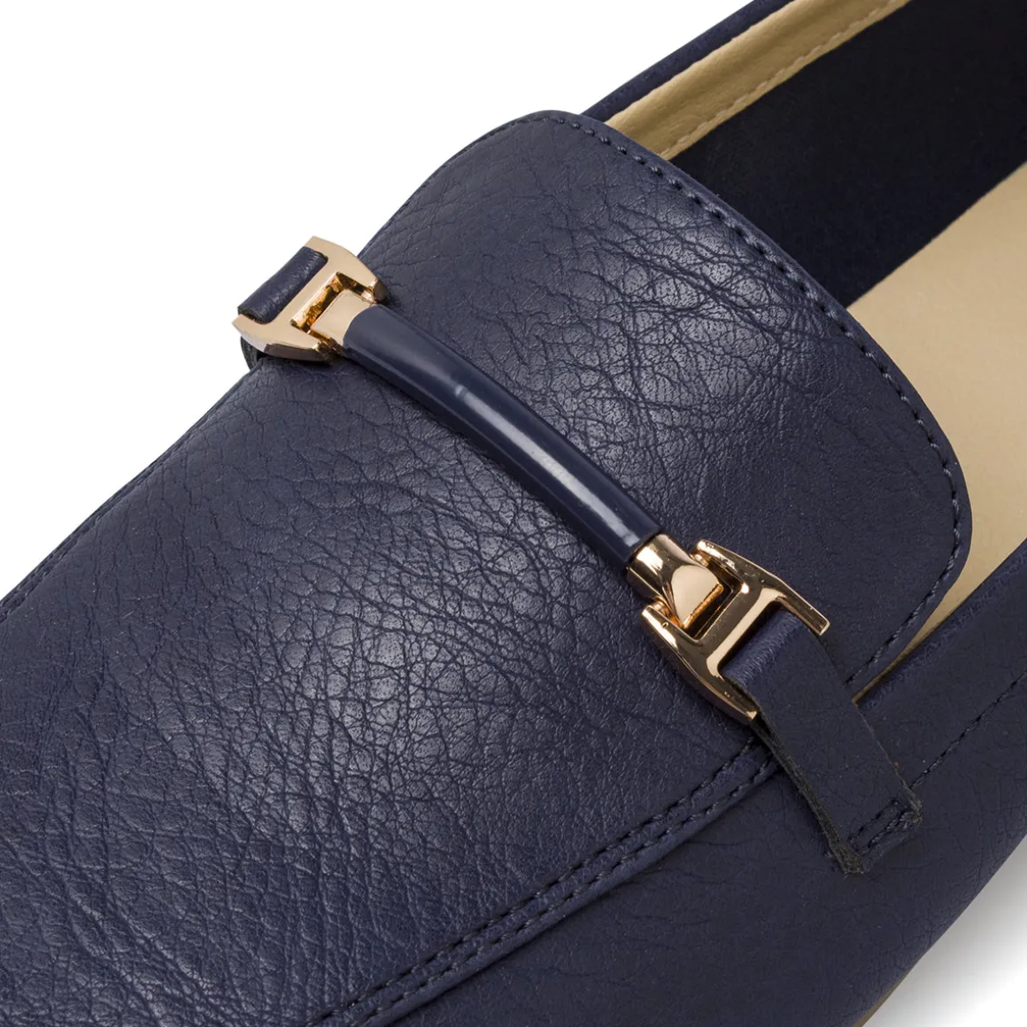 Mocassini Blu da Donna con morsetto dorato Lora Ferres