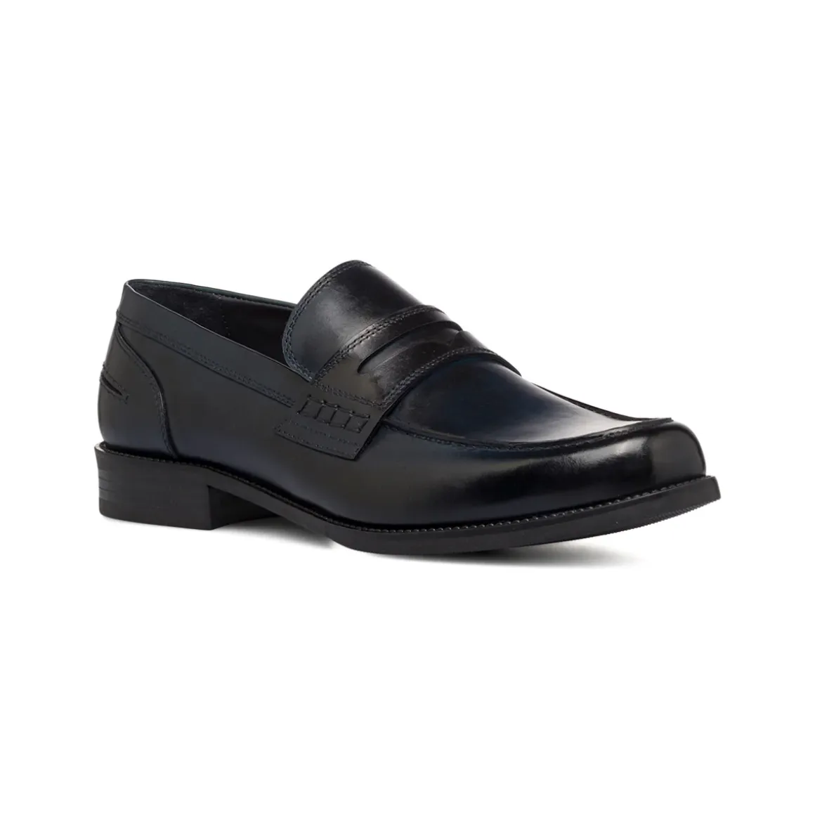 Mocassini Blu navy in pelle da Uomo con mascherina La Cuoieria