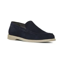 Mocassini casual Blu da Uomo effetto scamosciato La Cuoieria