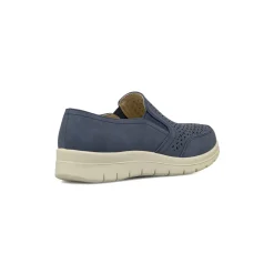 Mocassini comfort blu da Donna con tomaia traforata P Soft