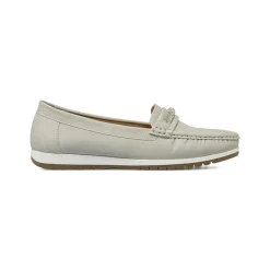 Mocassini comfort da donna grigi con fascia di strass P Soft