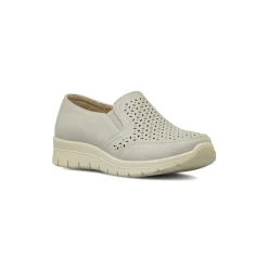 Mocassini comfort grigi da Donna con design traforato P Soft
