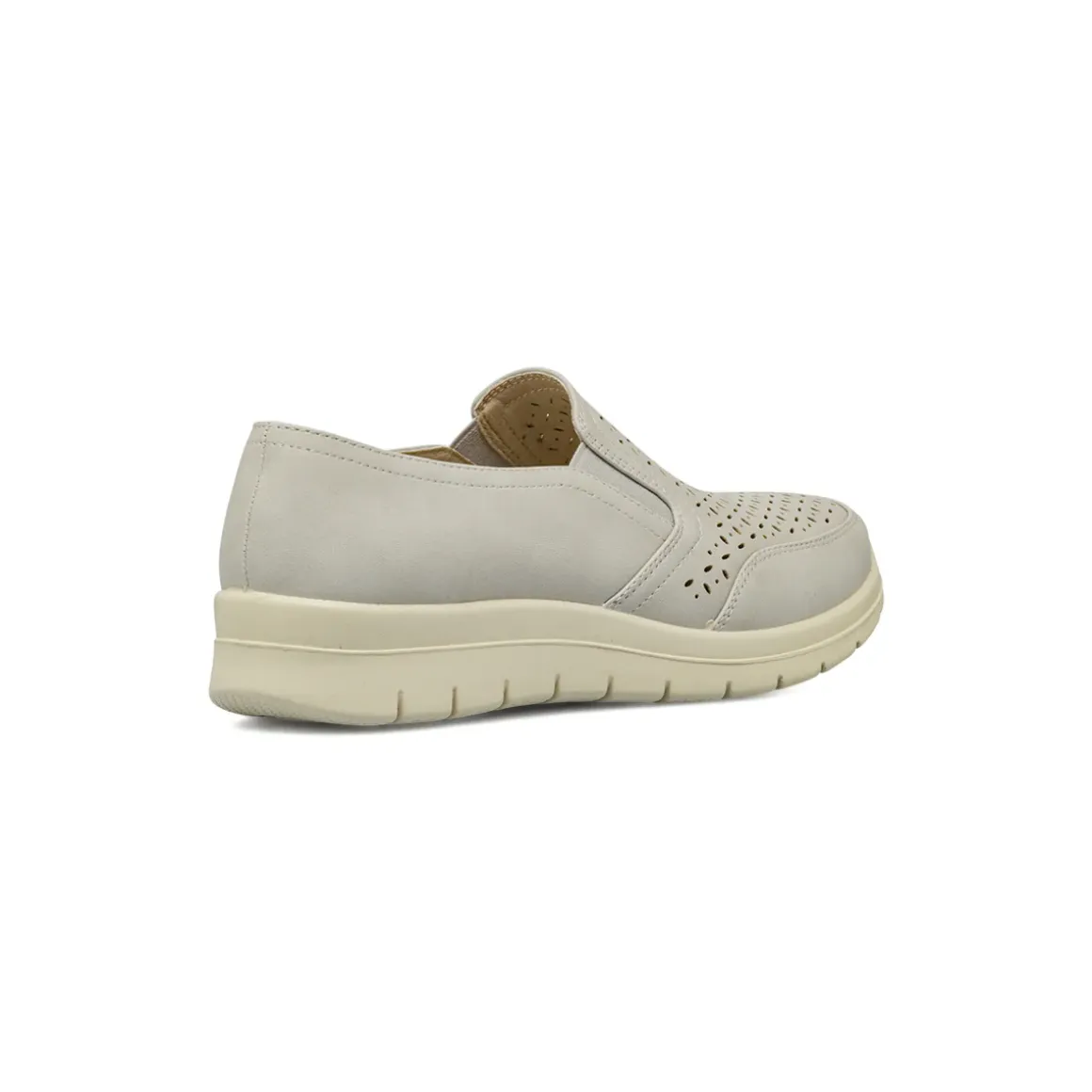 Mocassini comfort grigi da Donna con design traforato P Soft