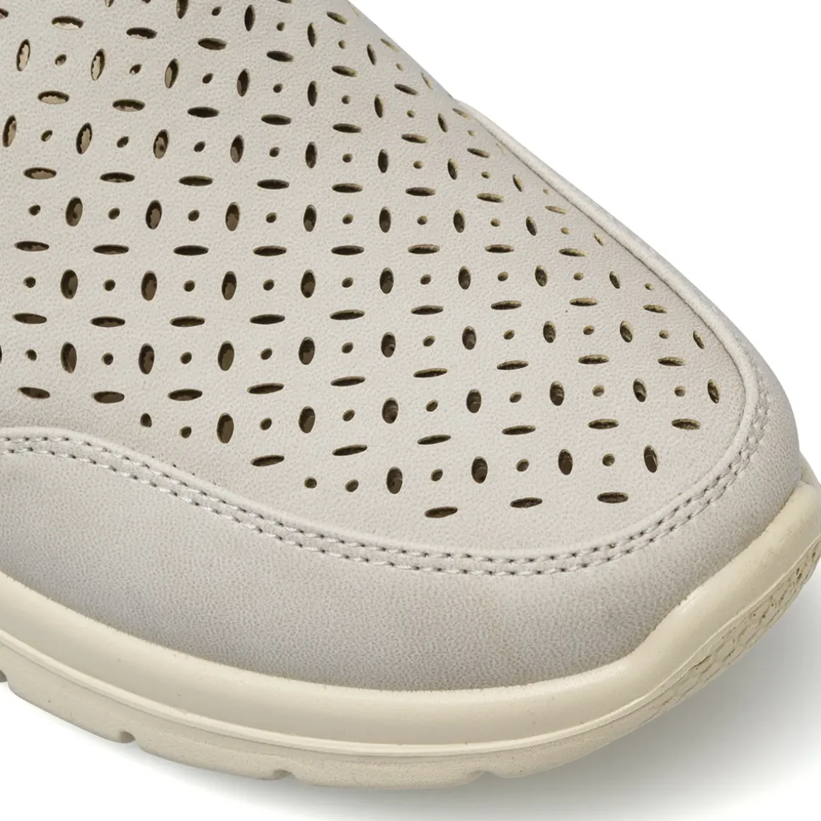 Mocassini comfort grigi da Donna con design traforato P Soft