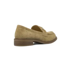 Mocassini da donna beige effetto scamosciato Lora Ferres