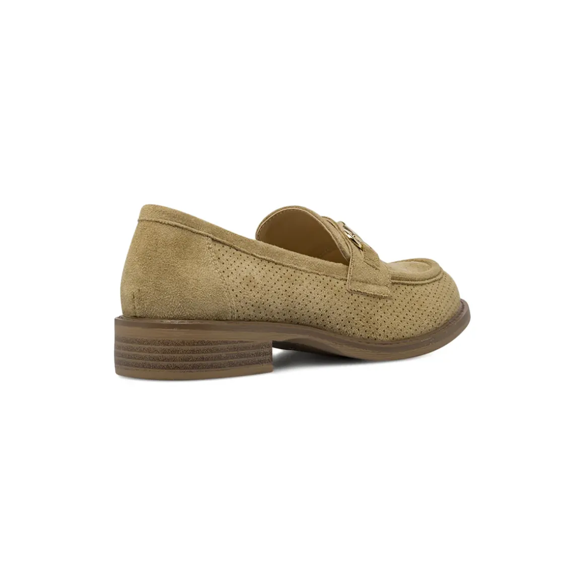 Mocassini da donna beige effetto scamosciato Lora Ferres