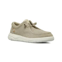 Mocassini da Uomo in tessuto beige con suola leggera Americanino
