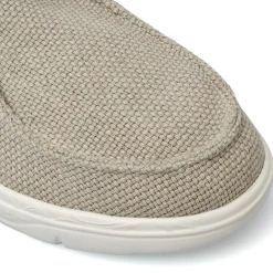 Mocassini da Uomo in tessuto beige con suola leggera Americanino