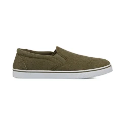 Mocassini da uomo in tessuto verde militare Jog