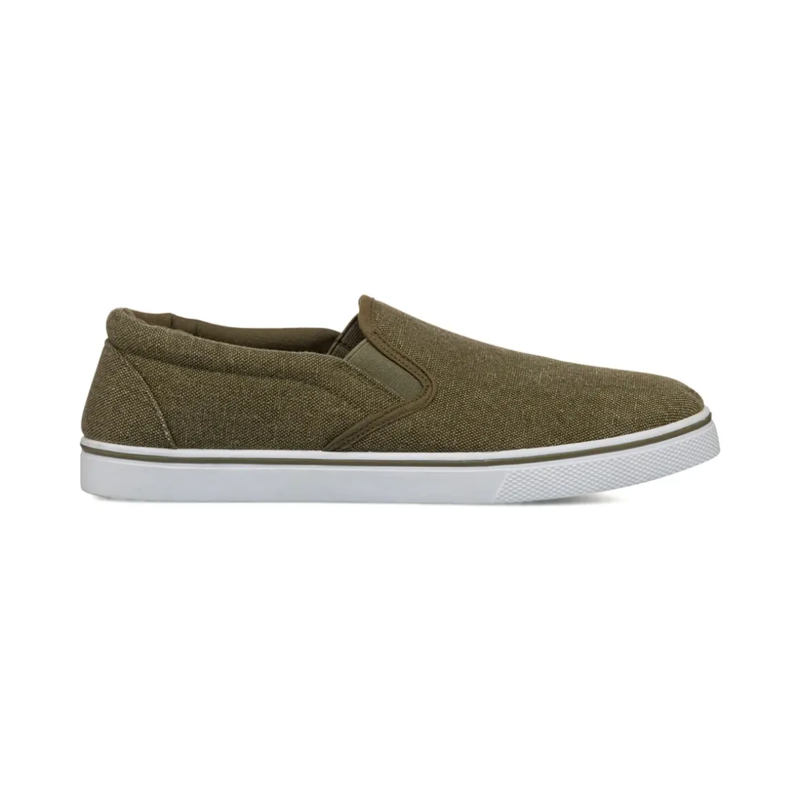 Mocassini da uomo in tessuto verde militare Jog