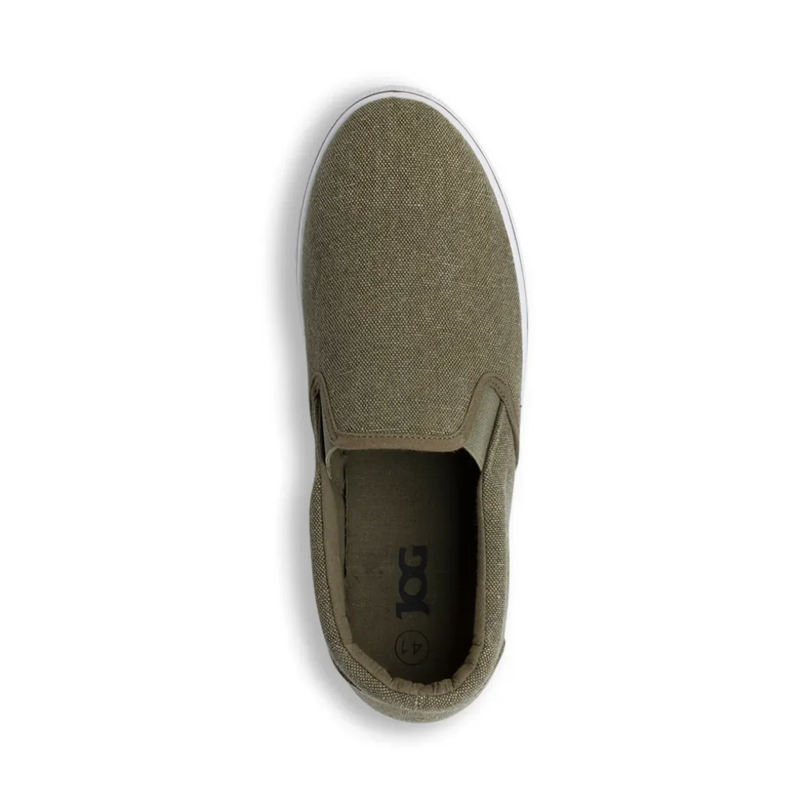 Mocassini da uomo in tessuto verde militare Jog