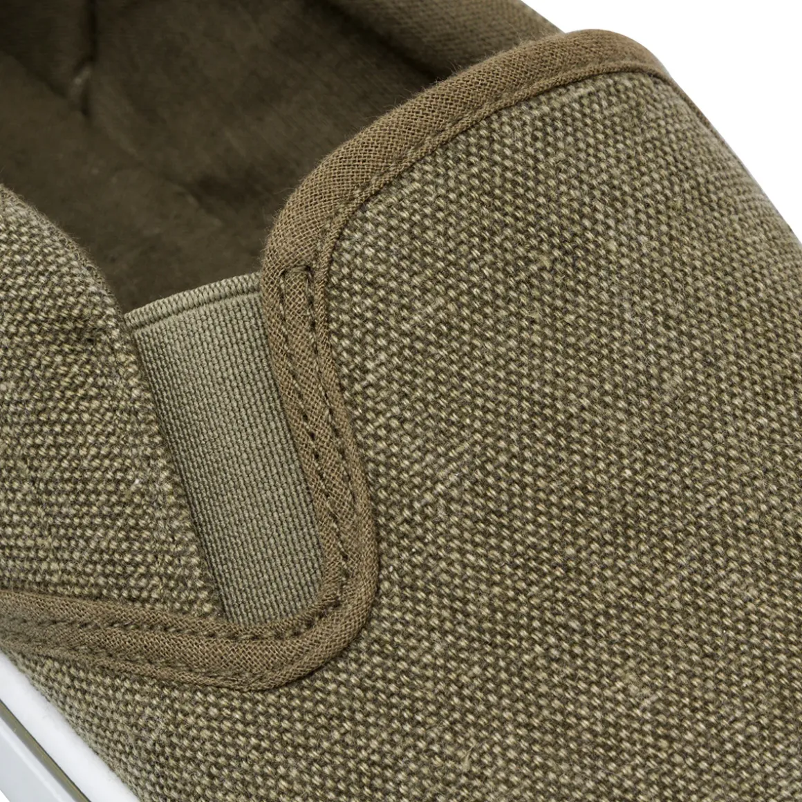 Mocassini da uomo in tessuto verde militare Jog