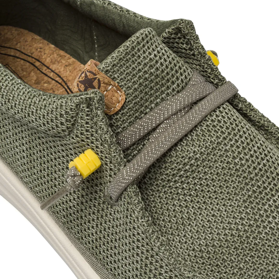 Mocassini da Uomo Verdi in tessuto mesh con lacci elastici Jeep Spirit