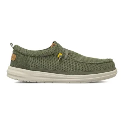 Mocassini da Uomo Verdi in tessuto mesh con lacci elastici Jeep Spirit