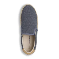 Mocassini in tela da Uomo blu stile espadrillas Riflessi Urbani