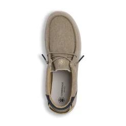 Mocassini leggeri da Uomo in tela beige effetto denim Lumberjack