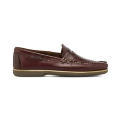 Mocassini Loafer Bordeaux da Uomo in Pelle La Cuoieria