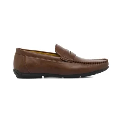 Mocassini loafer marroni da Uomo con mascherina Riflessi Urbani