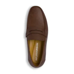 Mocassini loafer marroni da Uomo con mascherina Riflessi Urbani