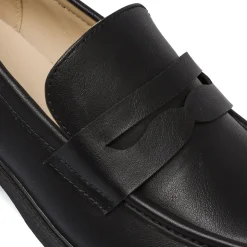 Mocassini Neri da Donna in stile classico con tacco 3 cm Lora Ferres
