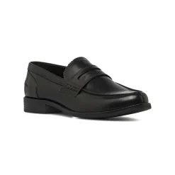 Mocassini Penny Loafer da uomo in pelle neri La Cuoieria