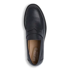 Mocassini Penny Loafer da uomo blu Riflessi Urbani