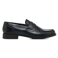 Mocassini Penny Loafer in palle da uomo blu La Cuoieria