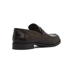 Mocassini Penny Loafer in pelle da uomo marroni La Cuoieria
