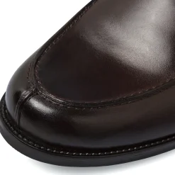 Mocassini Penny Loafer in pelle da uomo marroni La Cuoieria