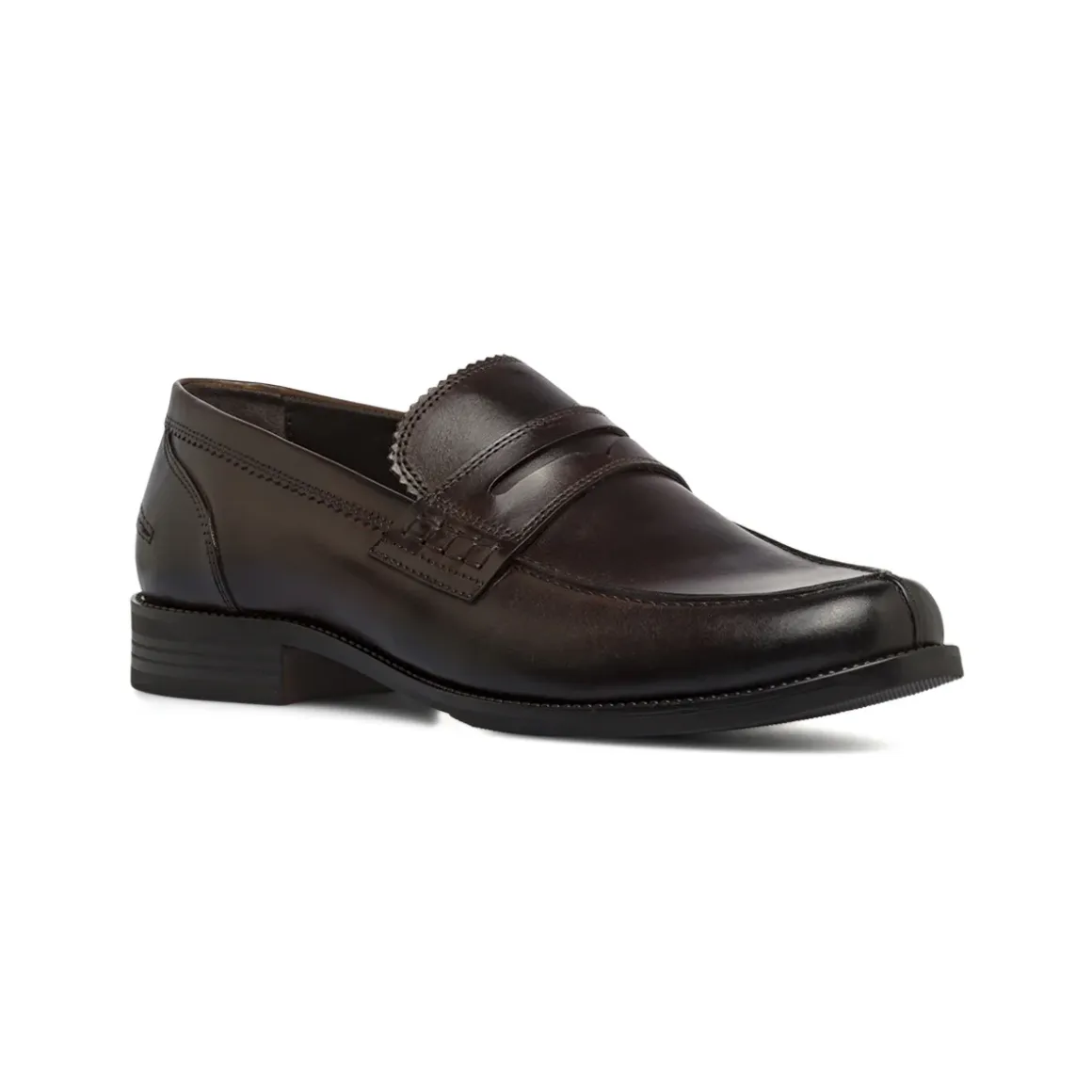 Mocassini Penny Loafer in pelle da uomo marroni La Cuoieria