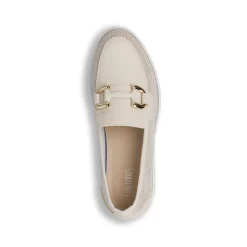 Mocassini platform beige da Donna con morsetto dorato Lora Ferres