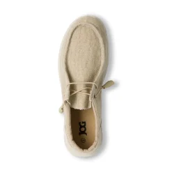 Mocassini Slip-on beige in tessuto da Uomo Jog