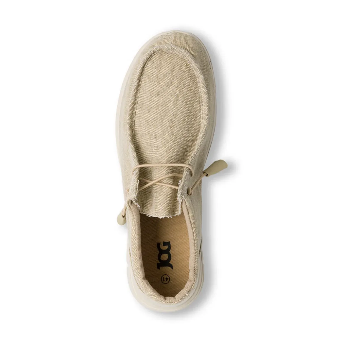 Mocassini Slip-on beige in tessuto da Uomo Jog