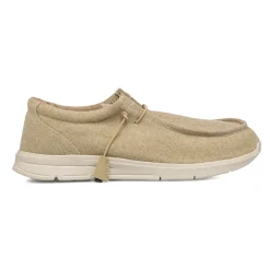 Mocassini Slip-on beige in tessuto da Uomo Jog