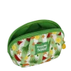 Necessaire da viaggio verde con stampa tropicale Camomilla Milano